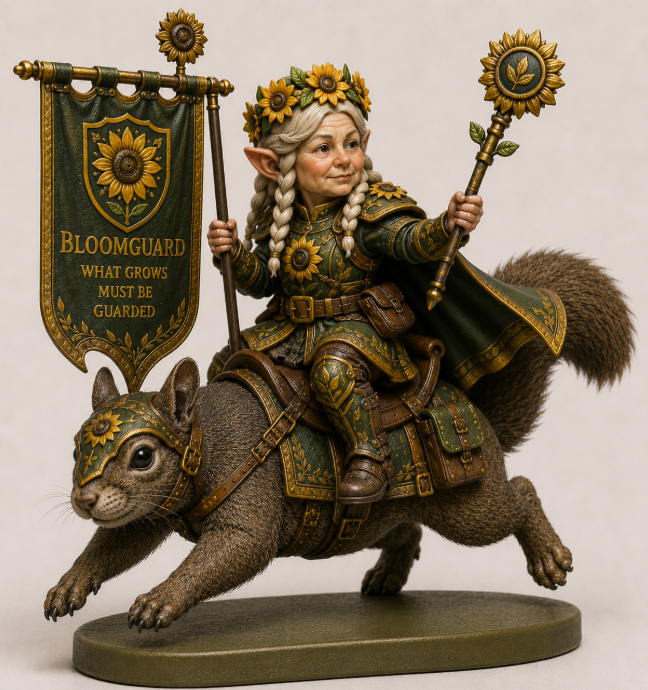 The Sunflower Marshal — Bloomguard Commander